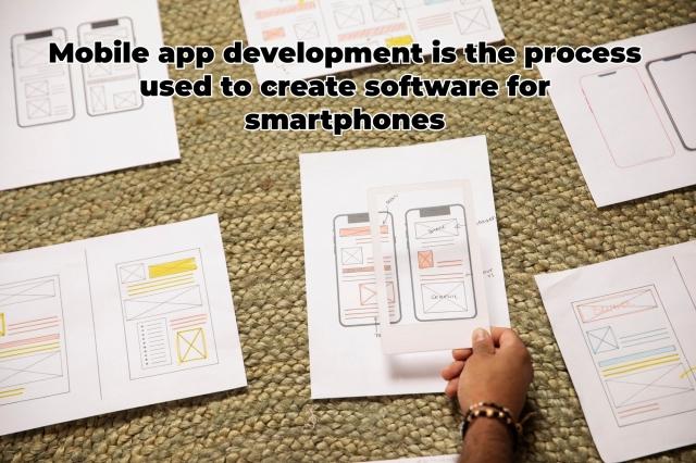 Mobile app development is the process used to create software for smartphones