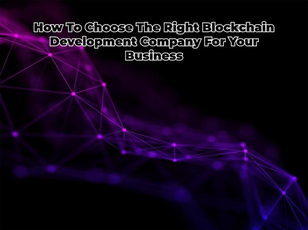 How To Choose The Right Blockchain Development Company For Your Business